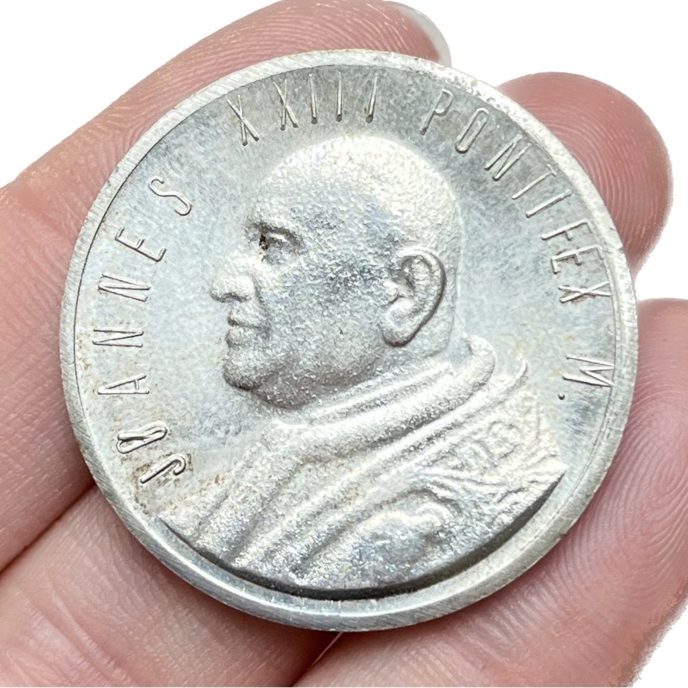 *RARE* Vatican City SILVER Pope John XXIII Commemorative Portrait Medal / Coin